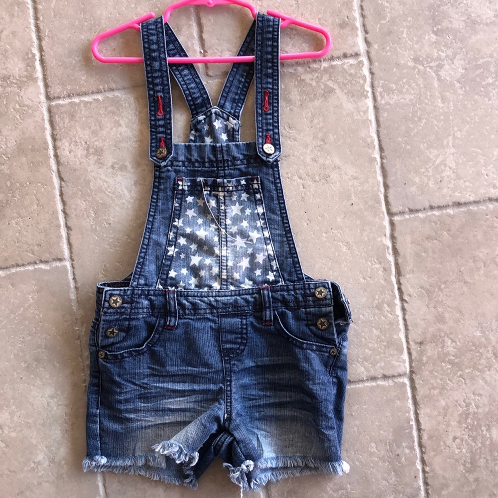 Girls Overalls with Stars - Great Patrotic outfit